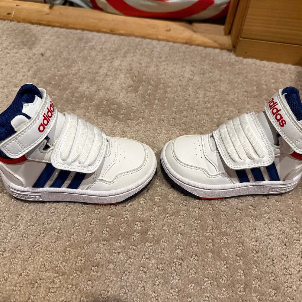 Adidas- Toddler Hoops Mid Shoes - Size 6